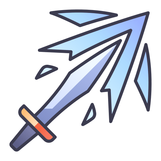 Sword stab skill gaming icon
