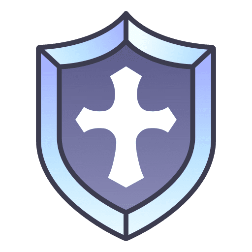 Shield fantasy cross medieval icon