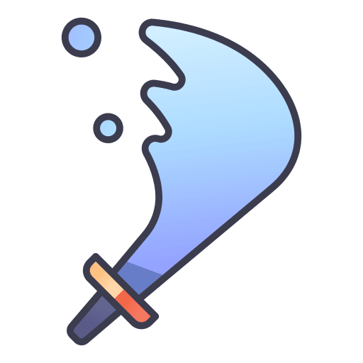 Sword gaming slash game icon