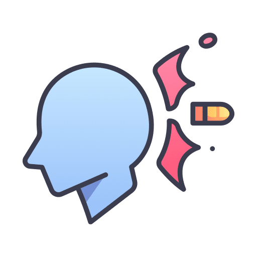 Headshot bullet shot headshot icon