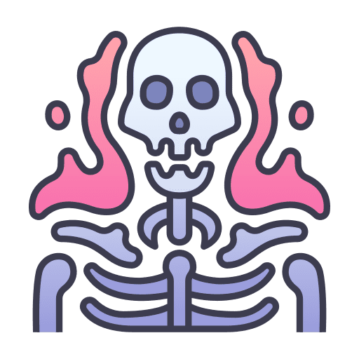 Skeleton horror spirit fantasy icon