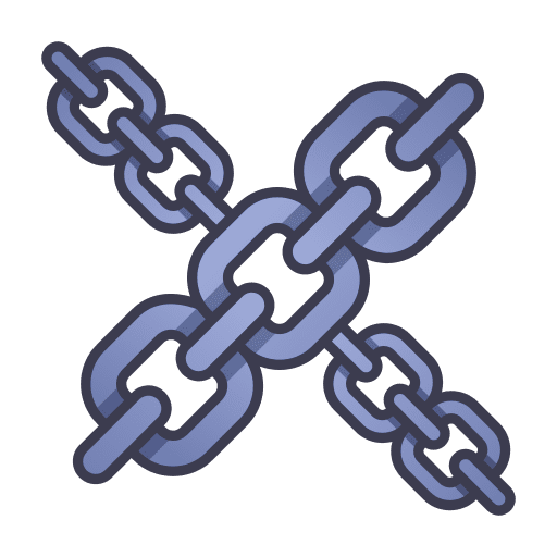 Chain metal iron metallic icon