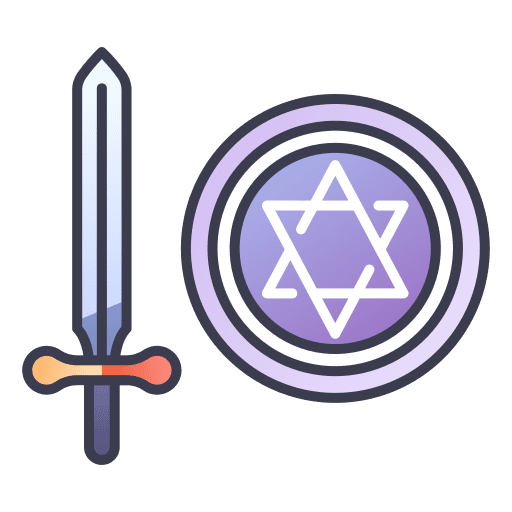 Knight sword gaming fantasy icon
