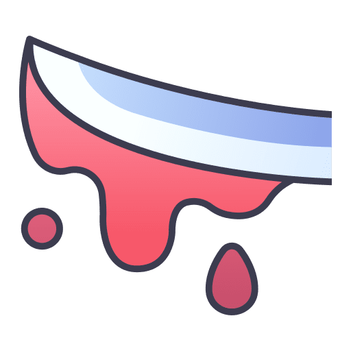 Sword blood gaming katana icon