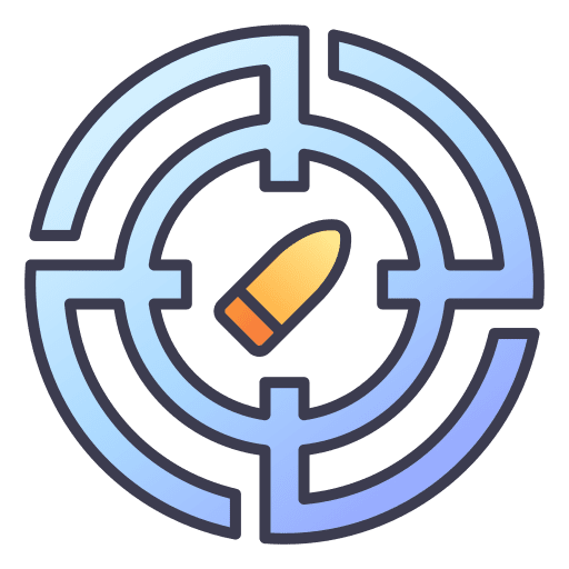 Bullet play hunting aim icon