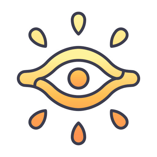 Vision egypt ancient god icon