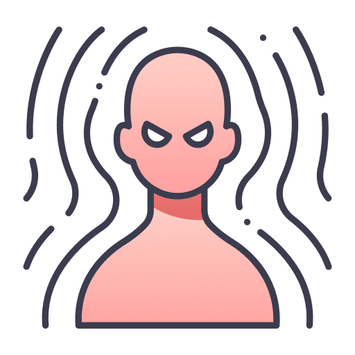 Anger power person anger icon