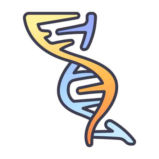 Dna science dna genetic icon