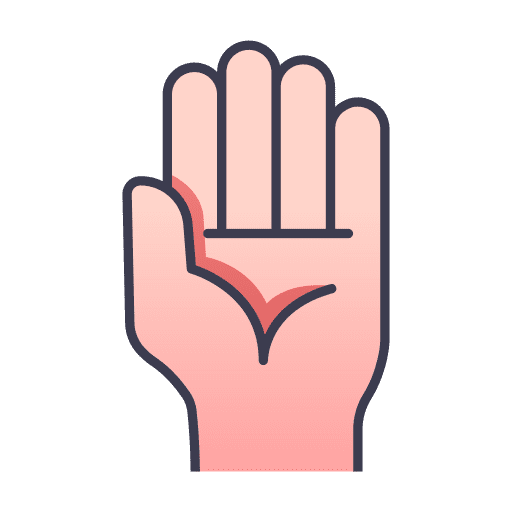 Hand hand hands and gestures palm icon