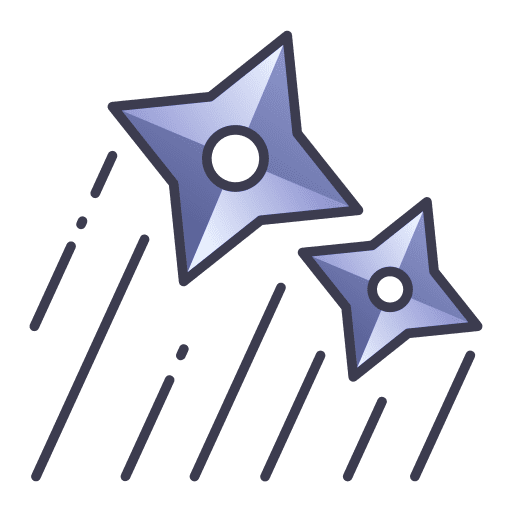 Ninja gaming game shuriken icon
