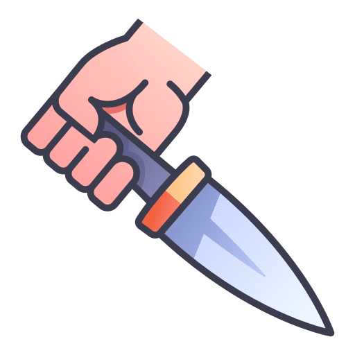 Knives gaming knives hand icon