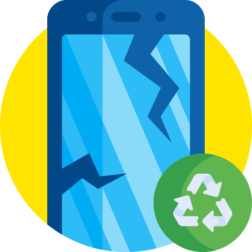 Phone phone screen trash icon