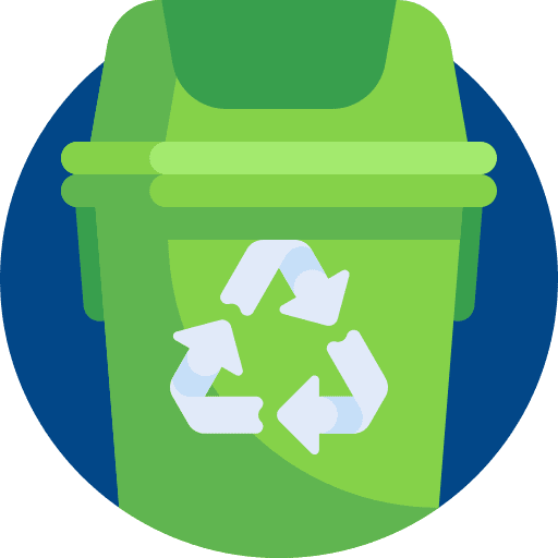 Recycle bin waste recycle eco icon