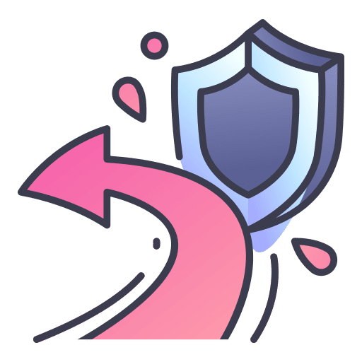 Shield gaming reflect protection icon