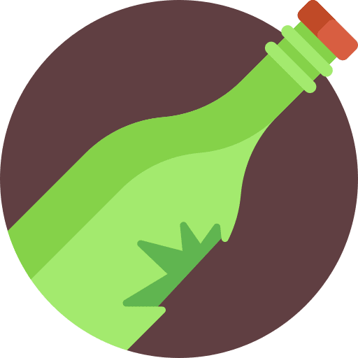 Glass bottle waste glass bottle icon