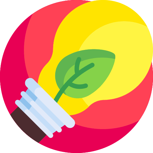 Light bulb green energy green sustainable energy icon