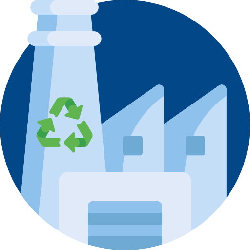 Recycling plant nature waste symbol icon