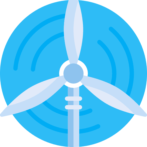 Wind turbine wind energy sustainability wind turbine icon