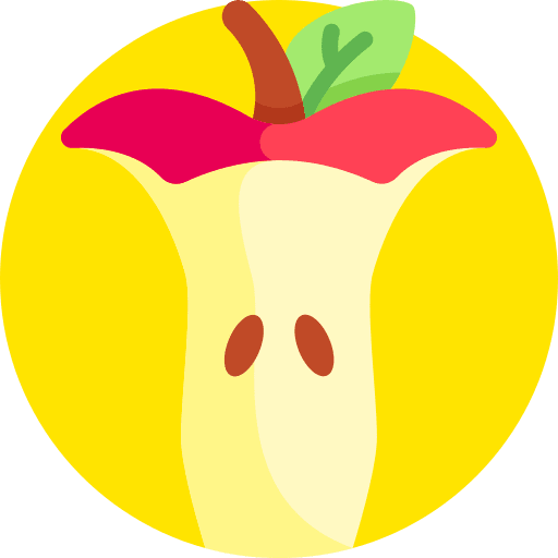 Apple bitten apple organic biodegradable icon