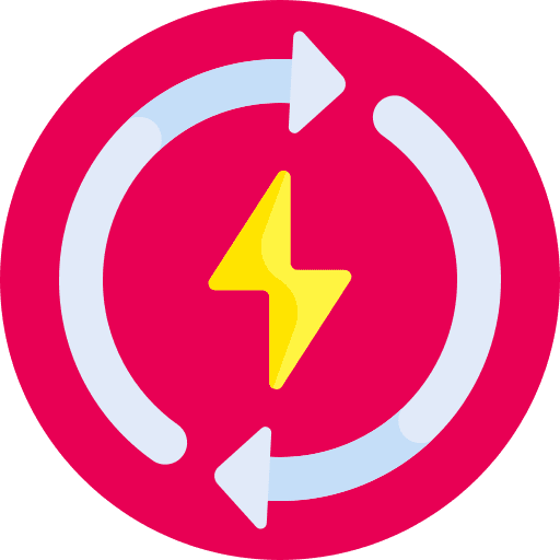 Recycle ecological ambience sustainable energy icon