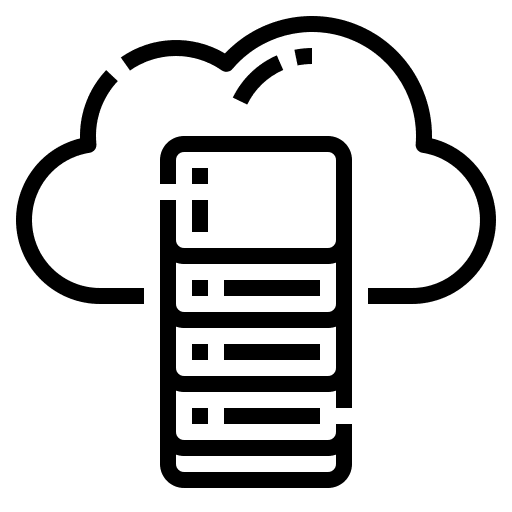 Cloud server internet networking cloud icon