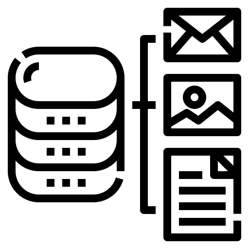 Data management networking internet connecting icon