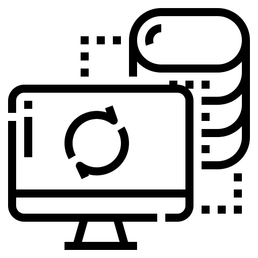 Data synchronization connecting computer networks computer networking icon