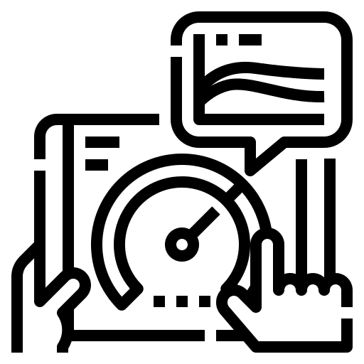 Speed test connecting computer networking speed test icon