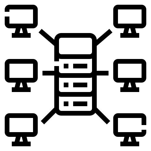 Web hosting intranet computer web hosting icon