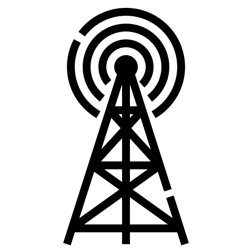 Antenna symbol antenna cloud icon