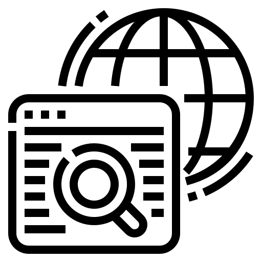 Browser computer connecting browser icon