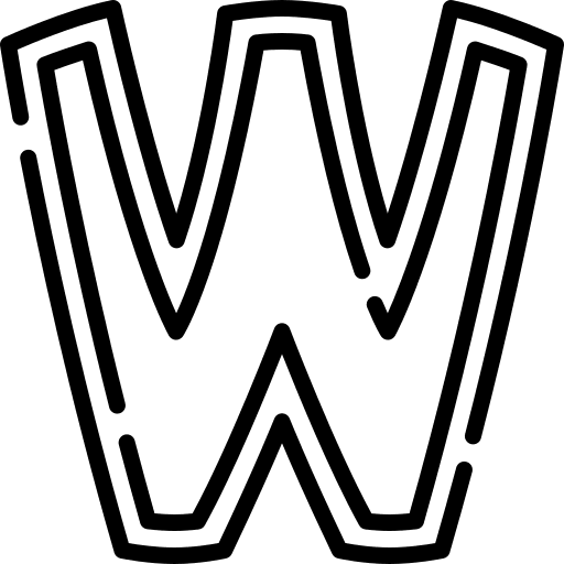 W shapes and symbols w shapes icon