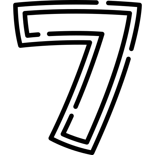 Seven buttons shapes and symbols interface icon