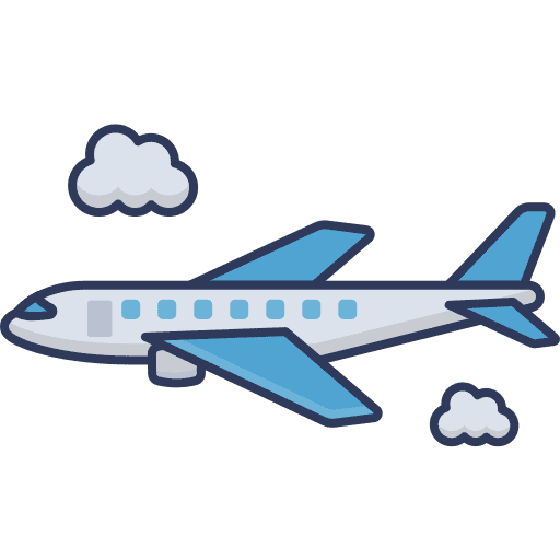 Airplane travel airplane vacation icon