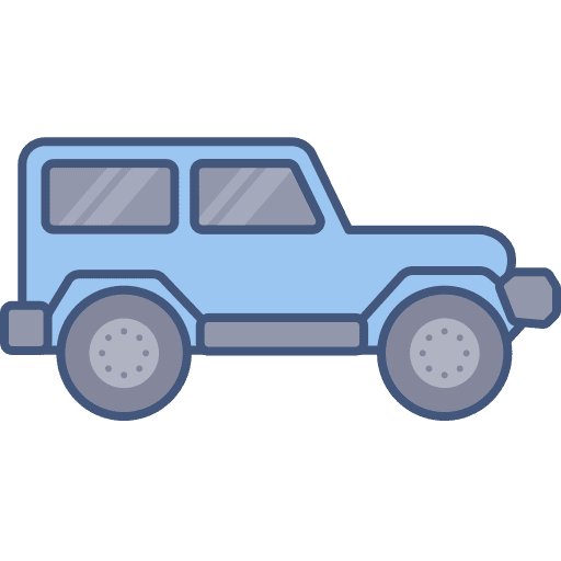 Jeep jeep pickup car transport icon