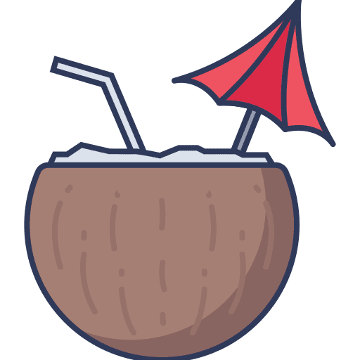 Coconut drink coconut drink coconut summer icon