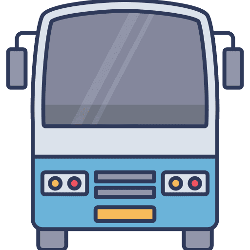 Electric bus transportation public transport electric bus icon