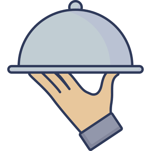 Food tray serving food tray restaurant icon