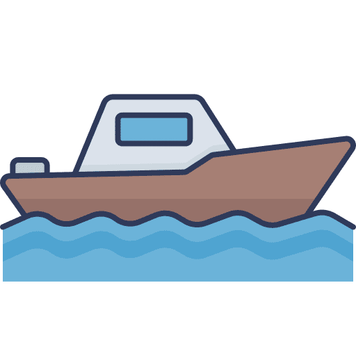 Sailing boat yatch holidays travel icon