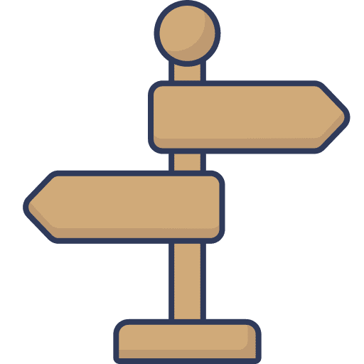 Signboard signboard signaling direction icon