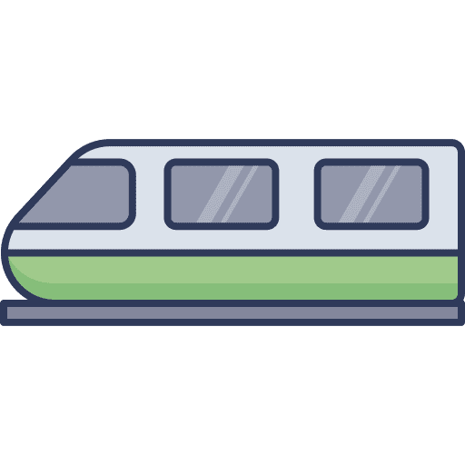 Train subway railway transportation icon