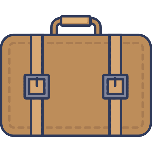 Travel luggage travel holidays trip icon