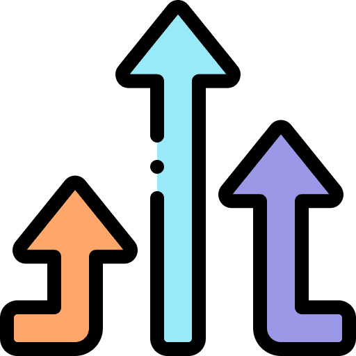 Arrows direction arrows sign icon