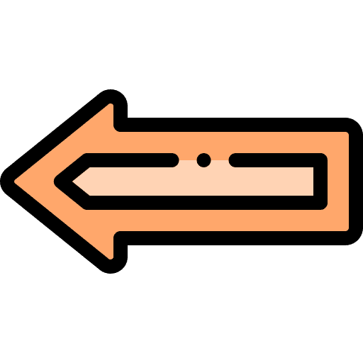 Left direction back left icon