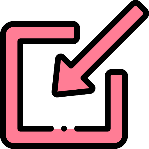 Minimize sign arrows in icon