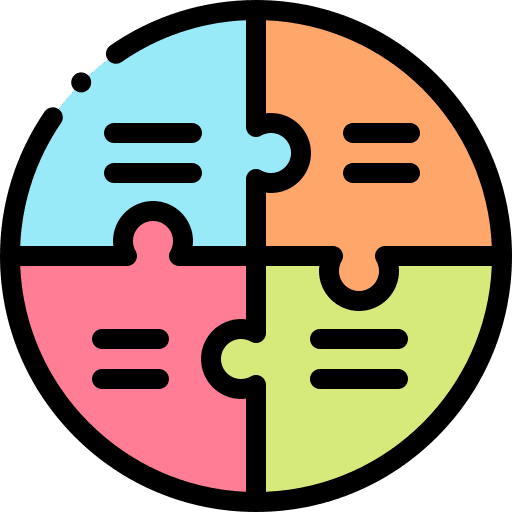 Puzzle business and finance puzzle autism icon