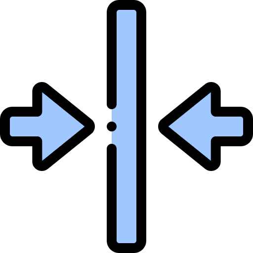 Shrink shrink sign point icon