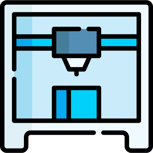 3d printer machine technology manufacturing icon