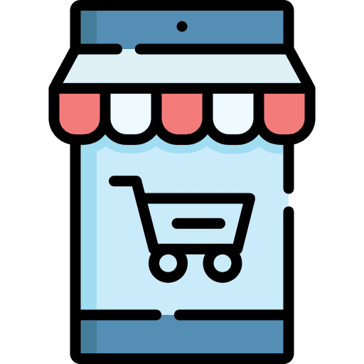 Ecommerce commerce and shopping buy ecommerce icon