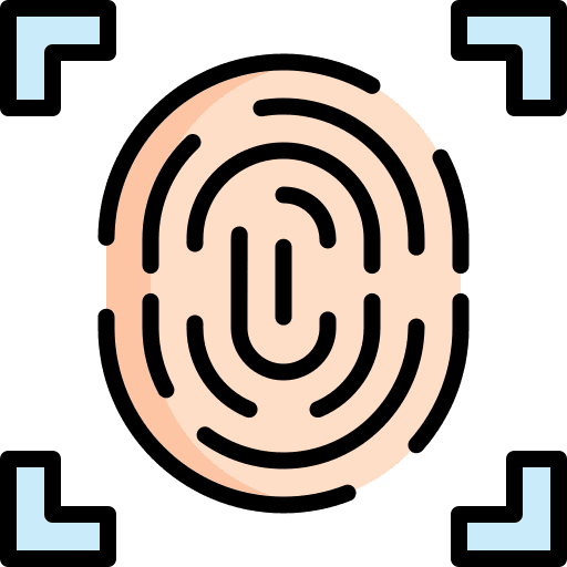 Fingerprint touch id finger fingerprint icon